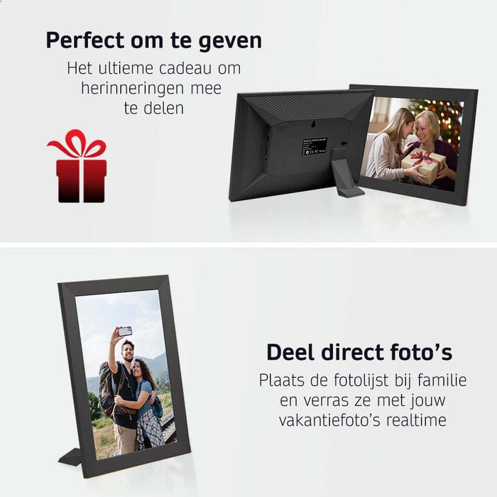 Digitale Fotolijst met Frameo App - 10.1 inch HD Resolutir - 32GB - WiFi - IPS Touchscreen