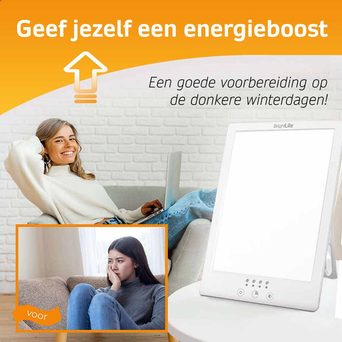 energieboost met licht therapielamp