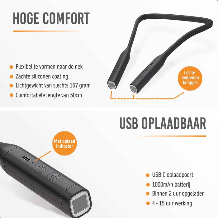 Usb oplaadbare leeslamp